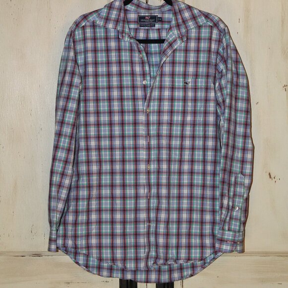 Vineyard Vines Other - Vineyard Vines Slim Fit Tucker multicolor plaid long sleeve button up shirt sz M